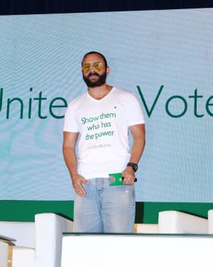 Saif Ali Khan - Photos: United By Vote Campaign Launch | Picture 1643438