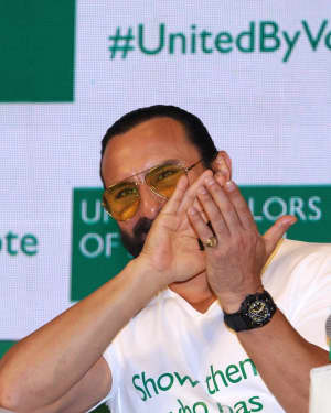 Saif Ali Khan - Photos: United By Vote Campaign Launch | Picture 1643455