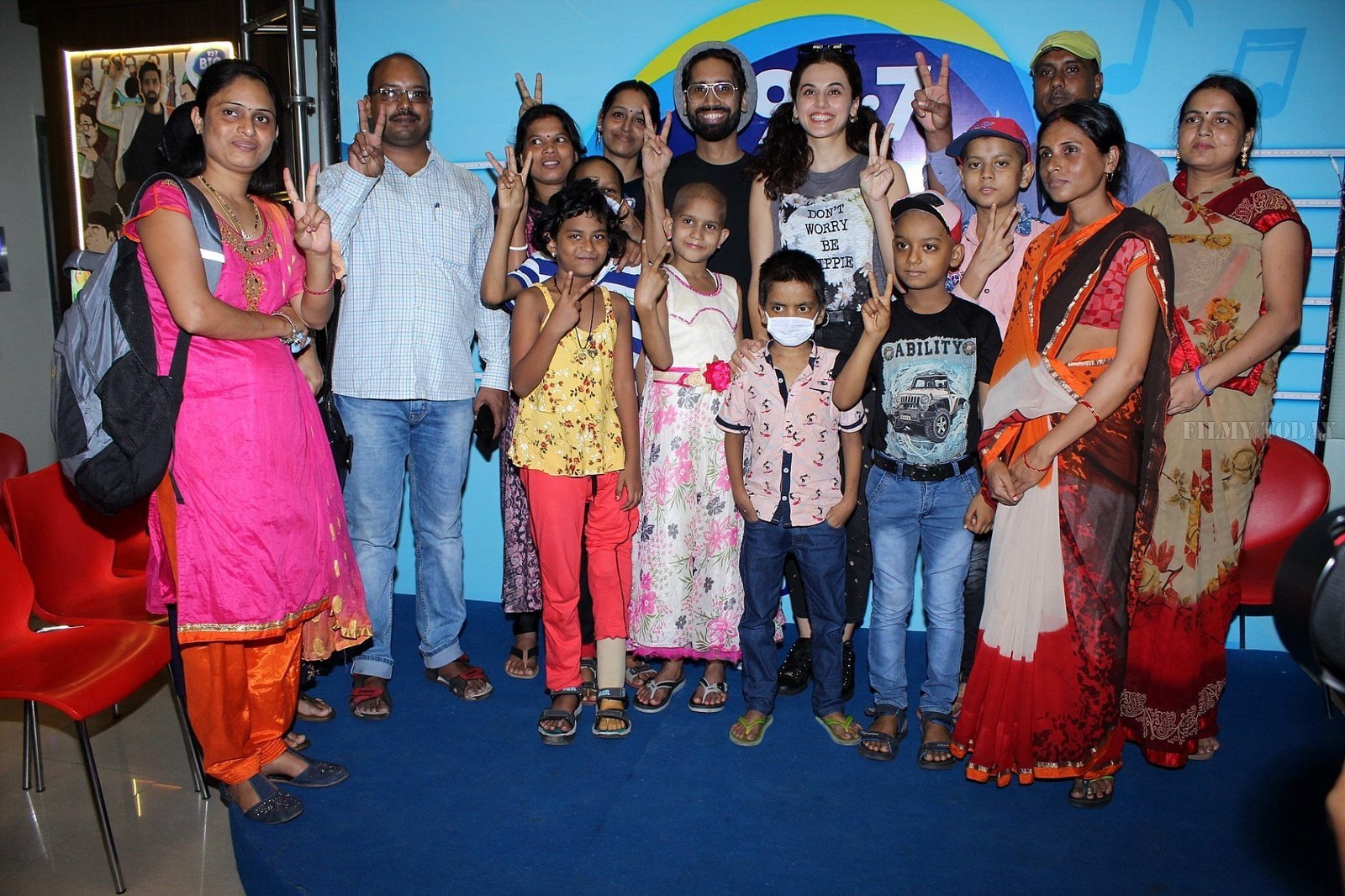 Photos: Taapsee Pannu Visits Big Fm For Meet And Greet With Children Battling Cancer | Picture 1663503