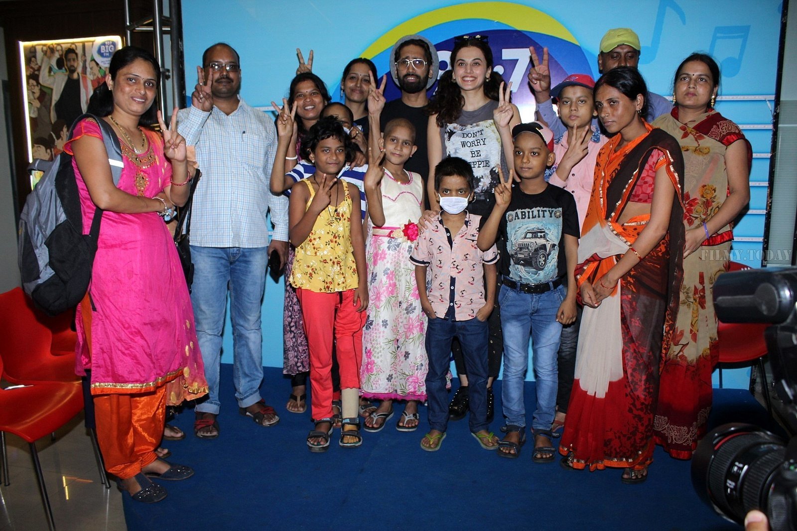 Photos: Taapsee Pannu Visits Big Fm For Meet And Greet With Children Battling Cancer | Picture 1663502