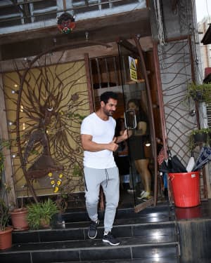 Photos: John Abraham Snapped At A Salon In Bandra | Picture 1665356