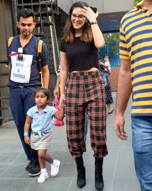 Photos: Sunny Leone With Kids Spotted At Play School | Picture 1665804