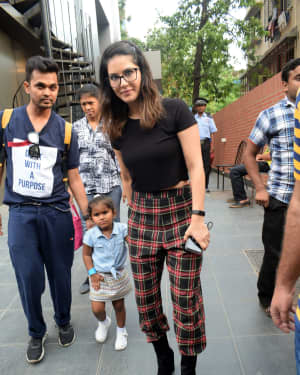 Photos: Sunny Leone With Kids Spotted At Play School | Picture 1665805