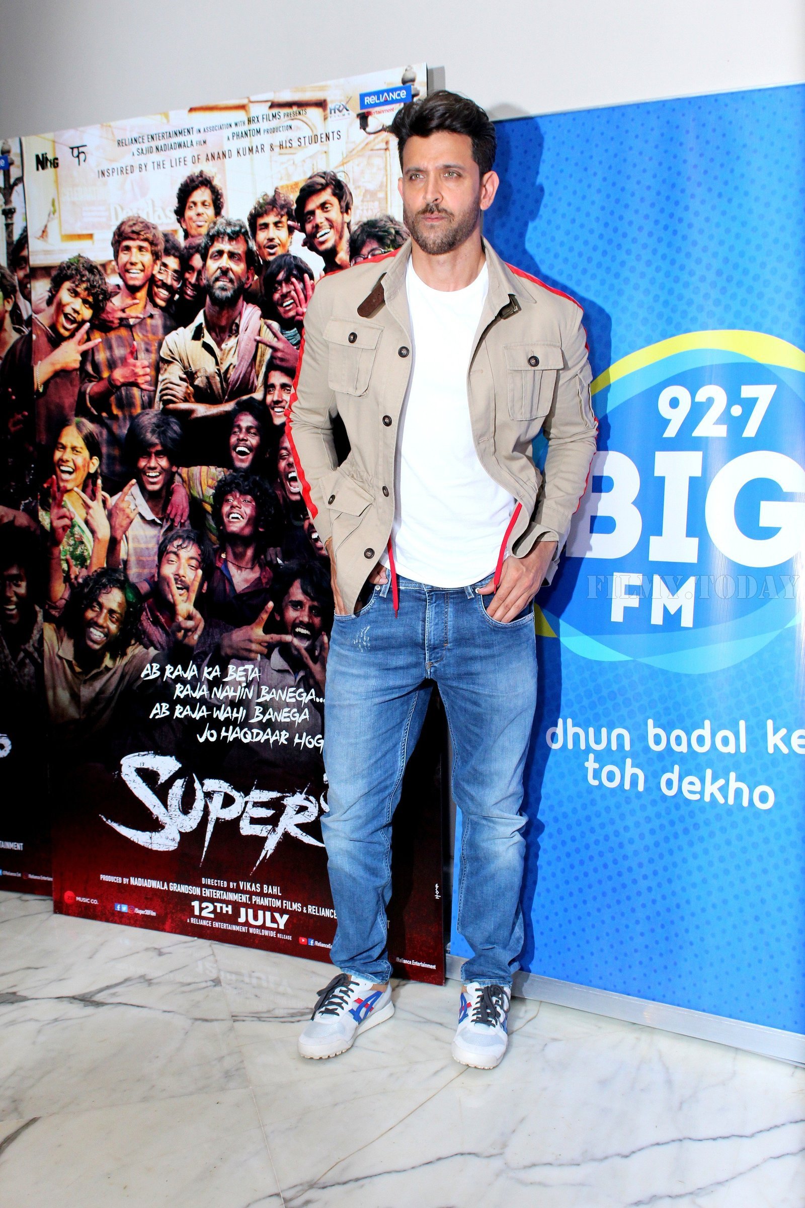 Photos: Hrithik Roshan Promotes Super 30 At Big Fm | Picture 1666110