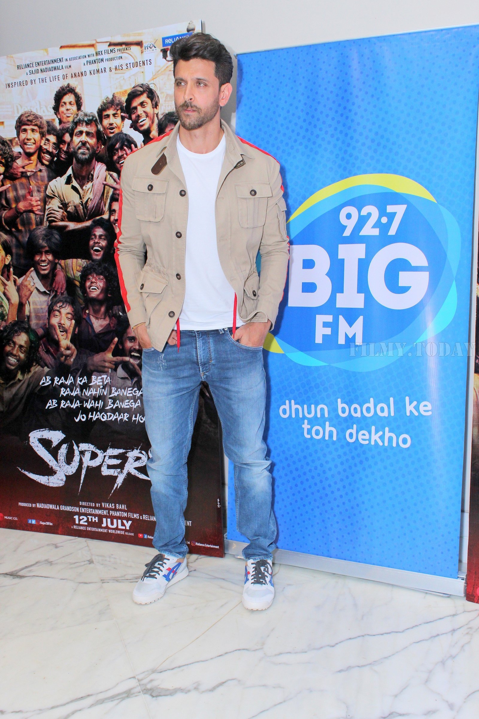 Photos: Hrithik Roshan Promotes Super 30 At Big Fm | Picture 1666109