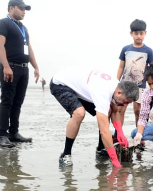 Photos: Celebs At Beach Clean-up Event At Shivaji Park