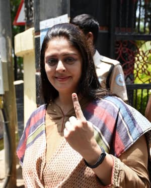 Nagma - Photos: Celebs Voting For 2019 Election