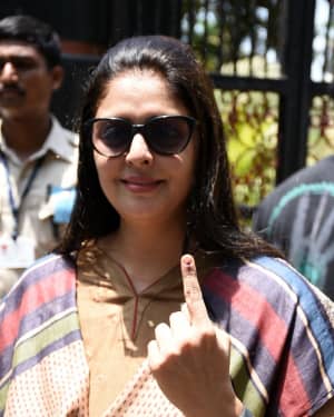 Nagma - Photos: Celebs Voting For 2019 Election | Picture 1645442