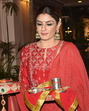 Raveena Tandon - Photos: Celebs At Celebration Of Karvachauth At Anil Kapoor's House