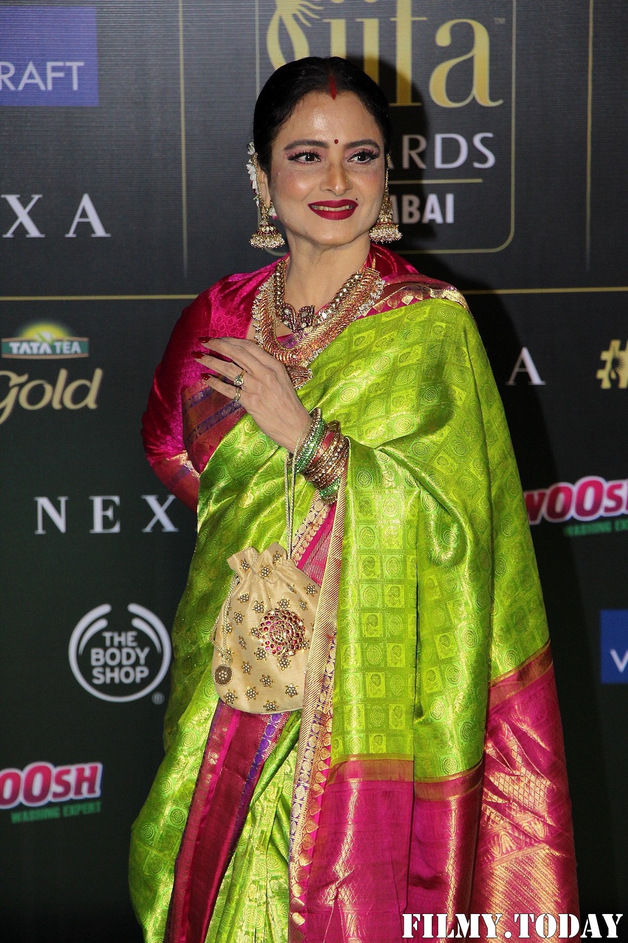 Rekha - Photos: Celebs At The Green Carpet Of The IIFA Rocks 2019 | Picture 1683569
