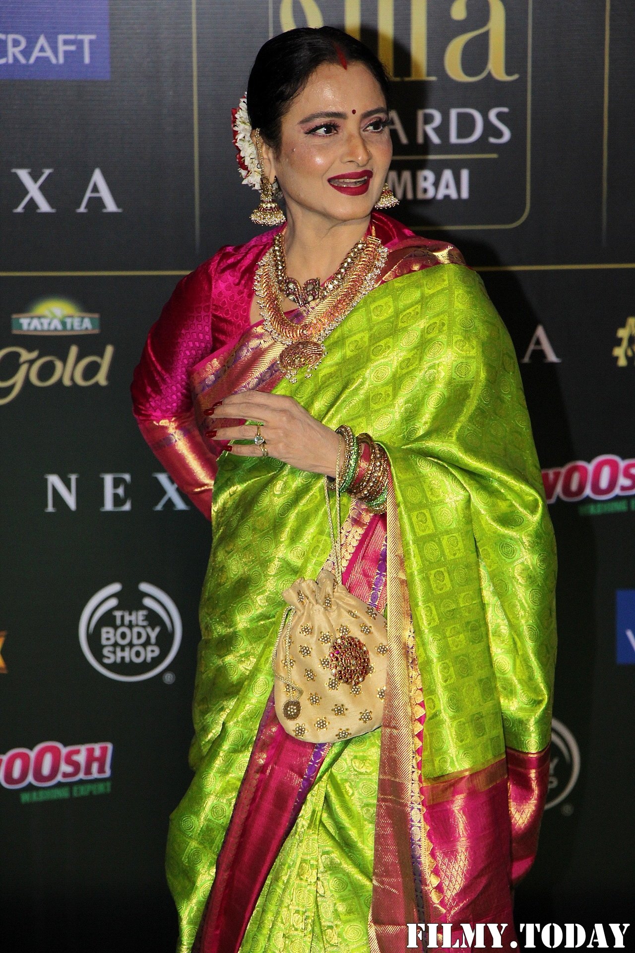 Rekha - Photos: Celebs At The Green Carpet Of The IIFA Rocks 2019 | Picture 1683567