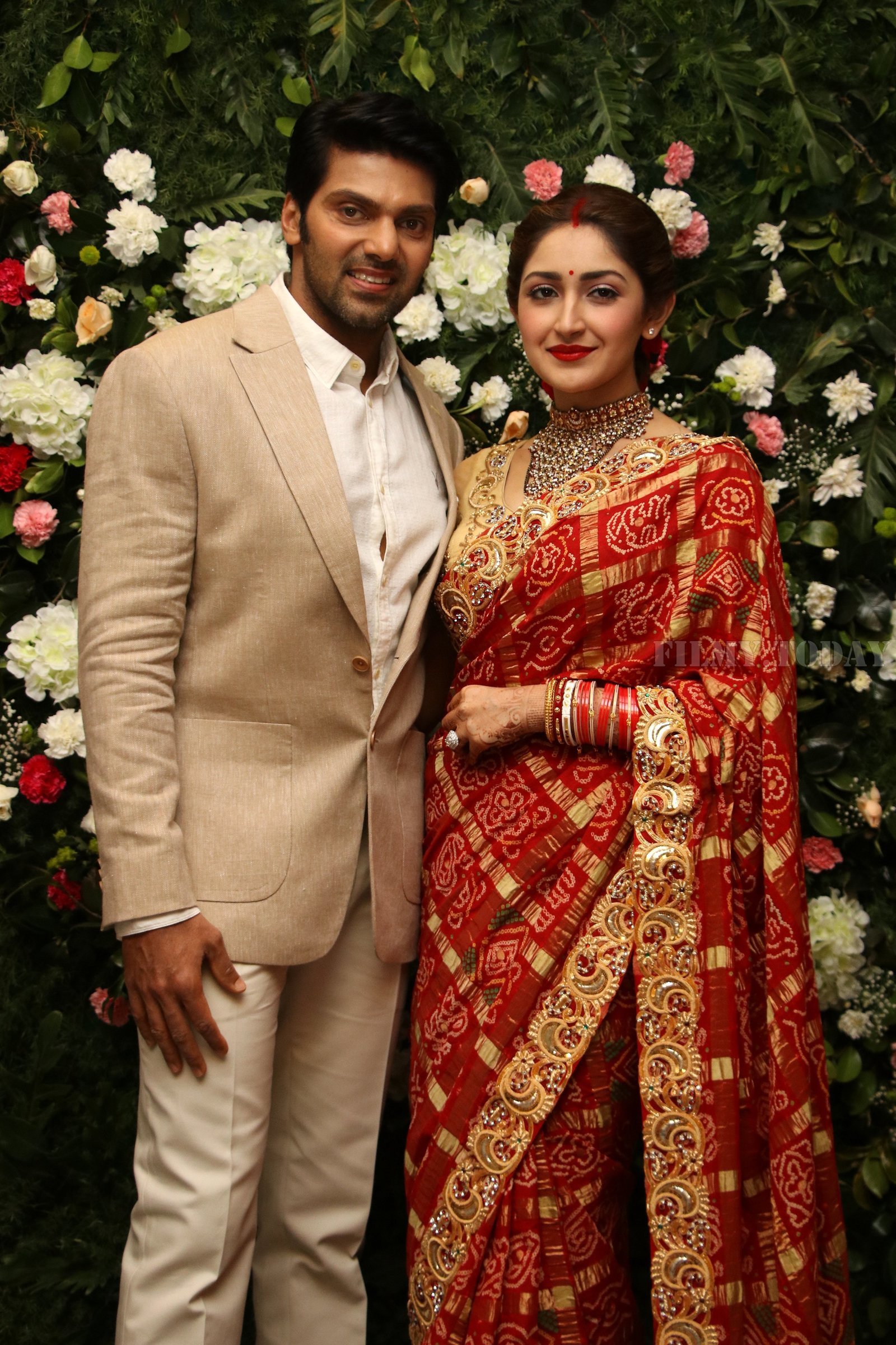 Arya And Sayesha Saigal Wedding Reception Photos | Picture 1635887