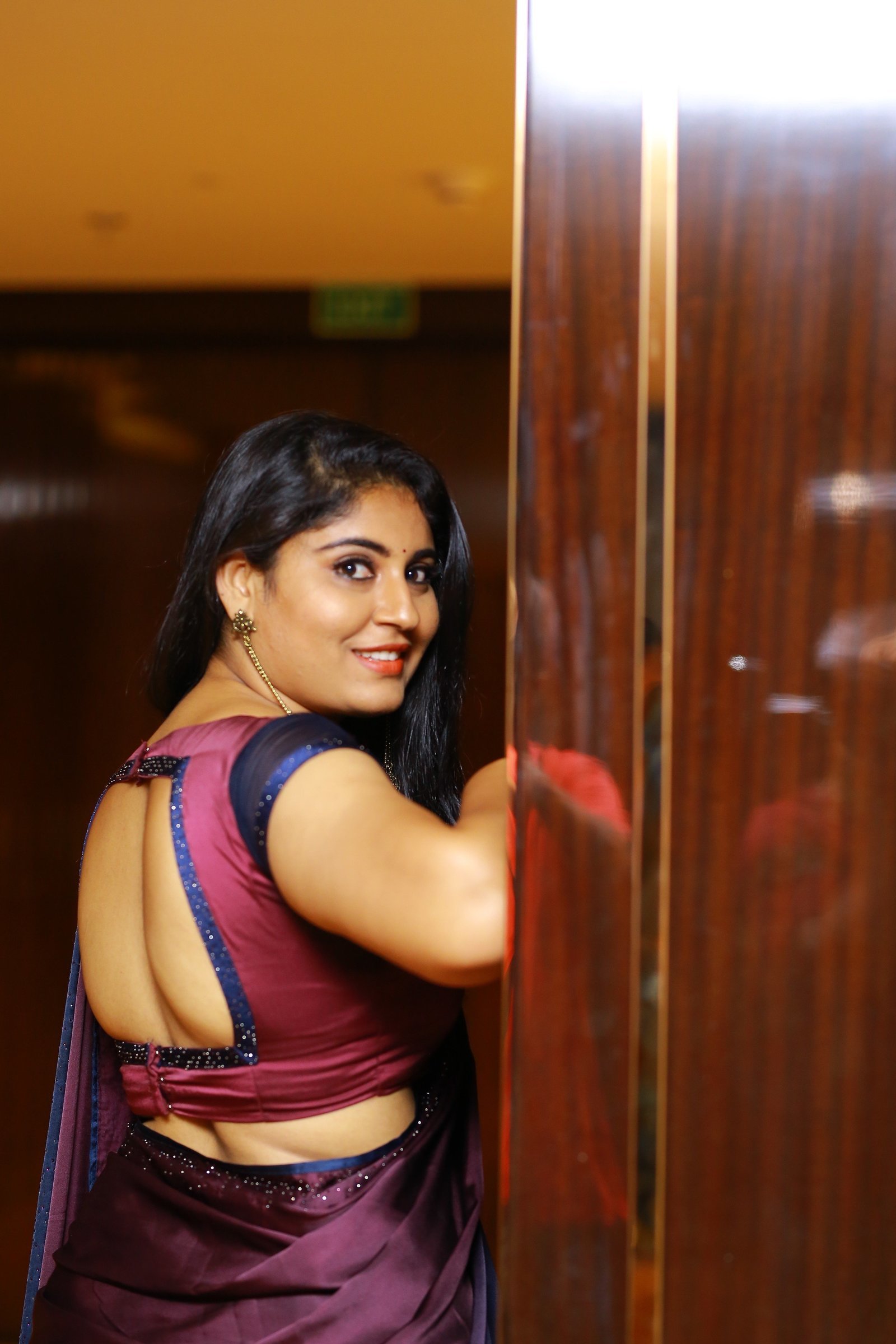Anchor Sonia Chowdary Snapped In Saree At Hotel Daspalla Photos | Picture 1669217