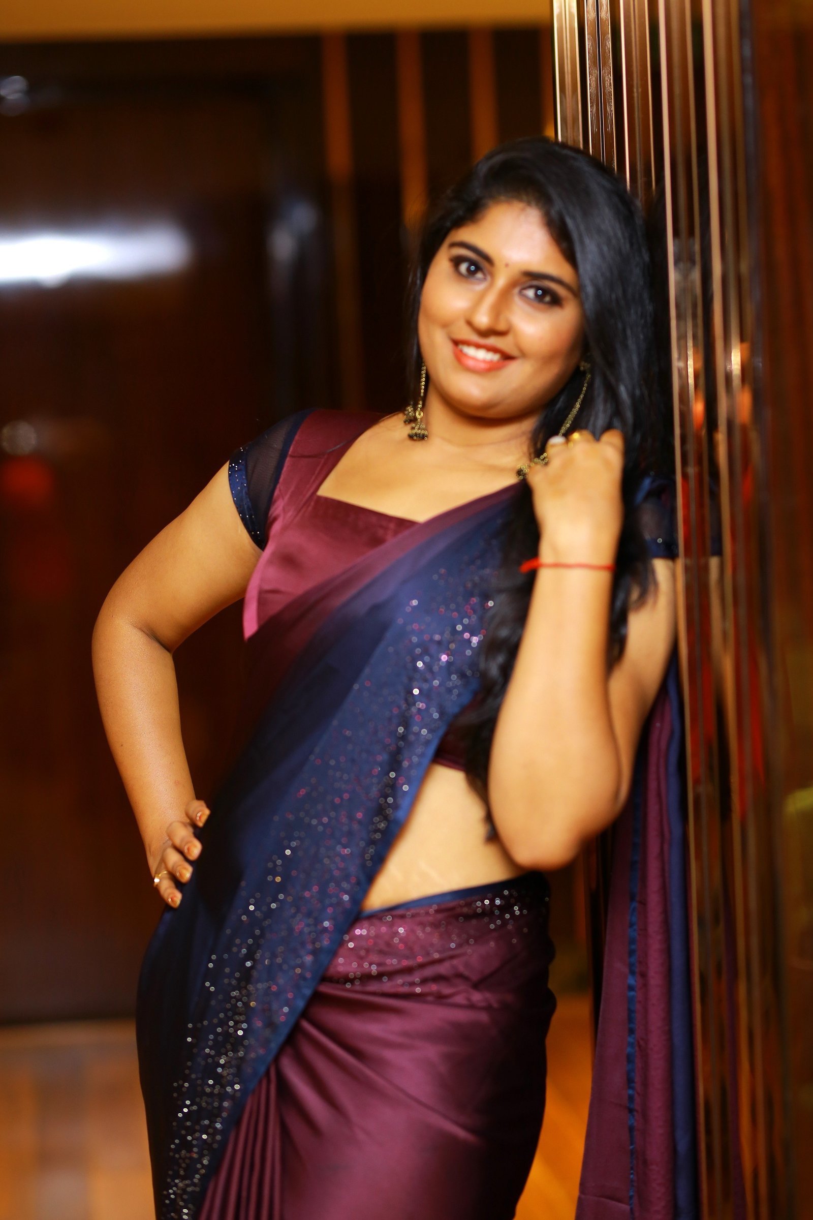 Anchor Sonia Chowdary Snapped In Saree At Hotel Daspalla Photos | Picture 1669237