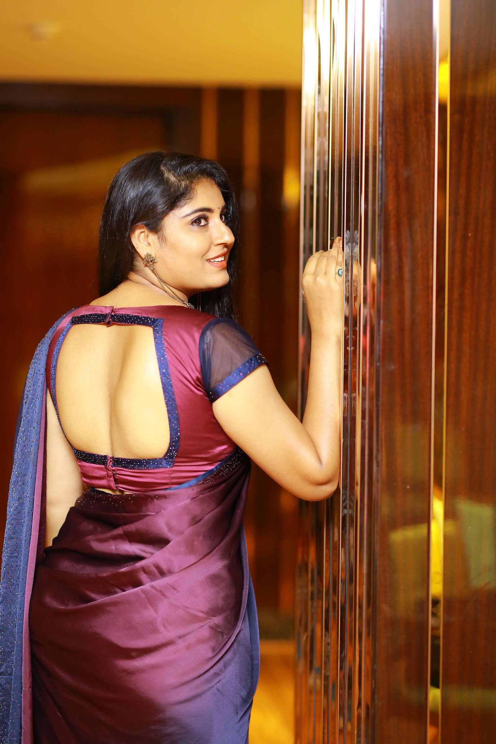 Anchor Sonia Chowdary Snapped In Saree At Hotel Daspalla Photos | Picture 1669216