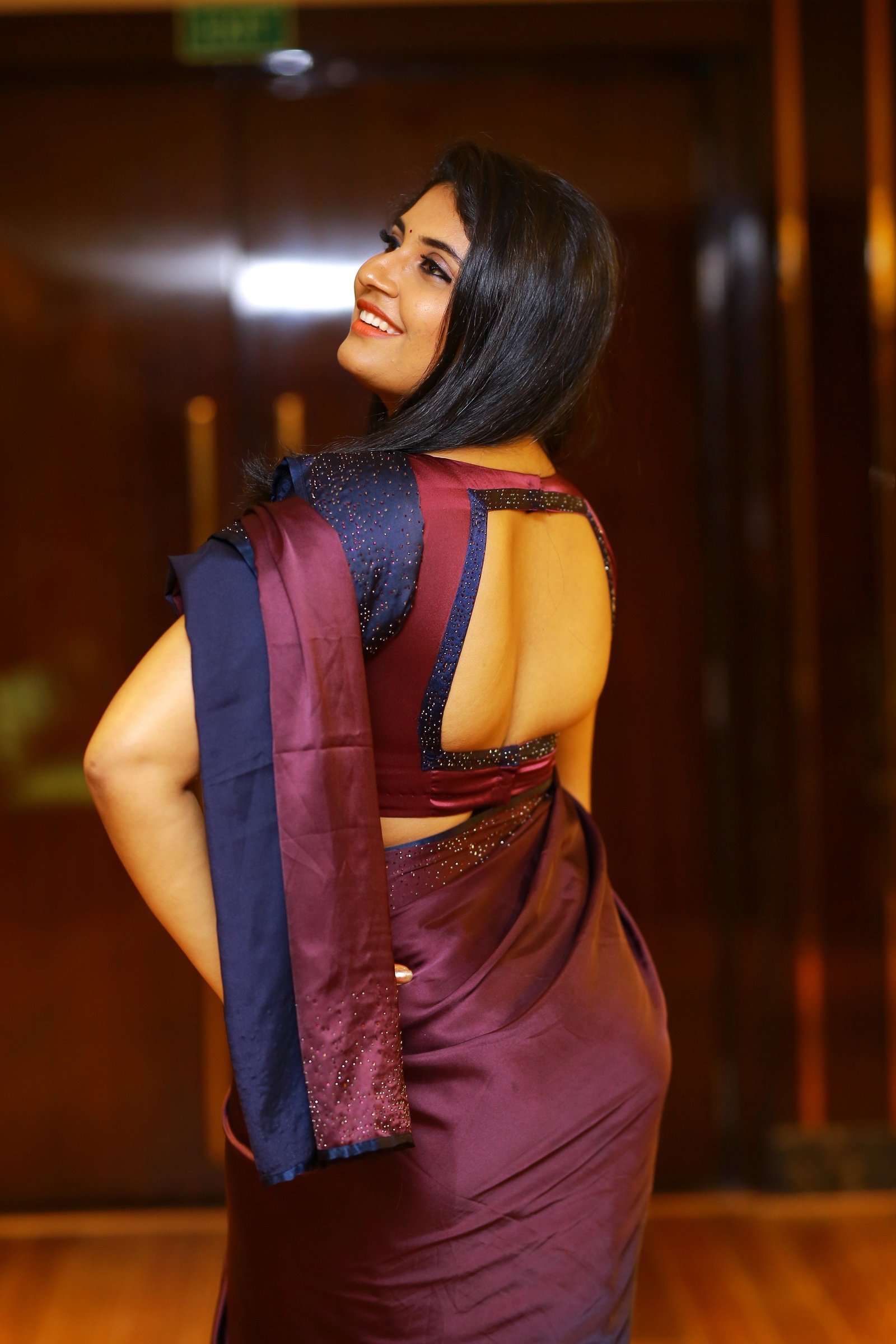 Anchor Sonia Chowdary Snapped In Saree At Hotel Daspalla Photos | Picture 1669229