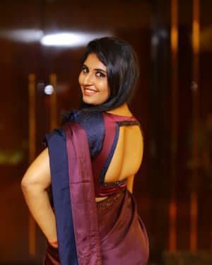Anchor Sonia Chowdary Snapped In Saree At Hotel Daspalla Photos | Picture 1669230