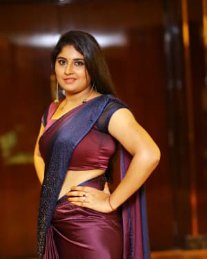 Anchor Sonia Chowdary Snapped In Saree At Hotel Daspalla Photos | Picture 1669233