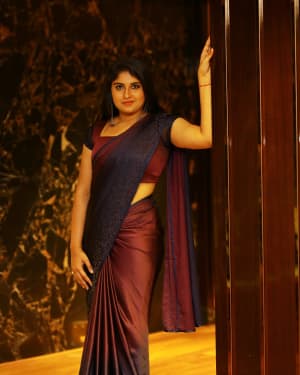 Anchor Sonia Chowdary Snapped In Saree At Hotel Daspalla Photos | Picture 1669242