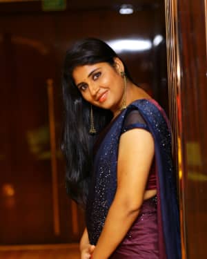 Anchor Sonia Chowdary Snapped In Saree At Hotel Daspalla Photos | Picture 1669221