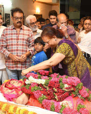 Photos: Celebs Pay Homage To Vijaya Nirmala